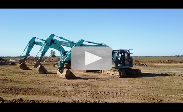 Image JBG Contractors Drone Footage 2 - Kobelco Excavators